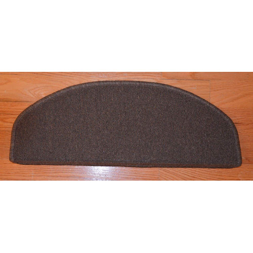 Symple Stuff Bullnose Carpet Stair Treads with Adhesive Sticker